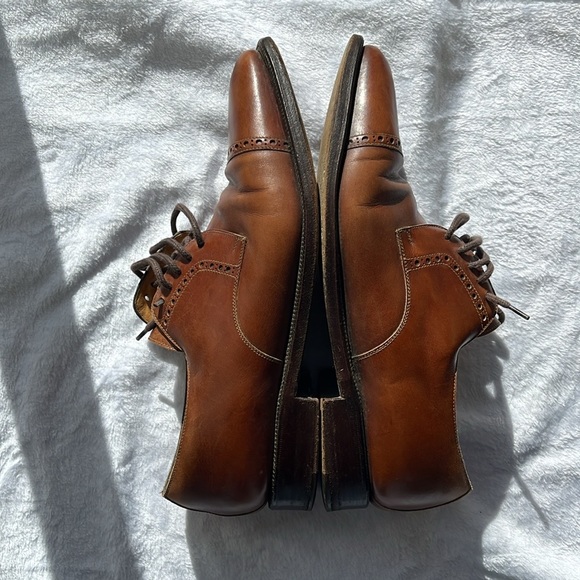 100% leather Mariano Campanile men’s oxfords size 8.5 IT which is US Mens 9.5 - Picture 13 of 13